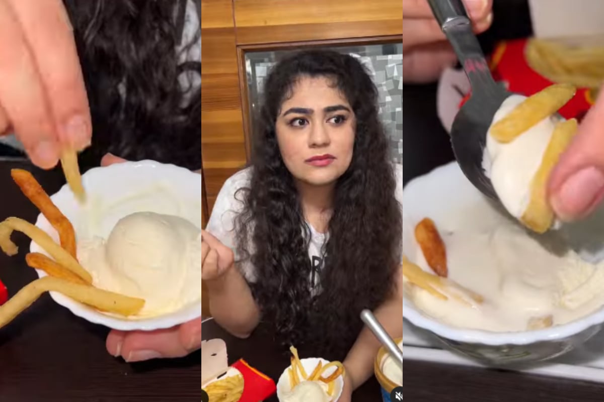 fries with ice cream