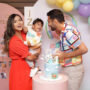Zaid Ali and Yumnah celebrating first Birthday of their son Izyan