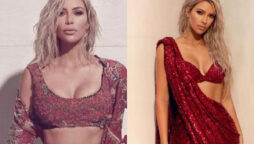 Kim Kardashian photoshoot in desi clothes