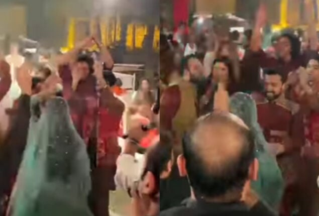 Viral: Bride and Groom grooves at their wedding on Mann Meriyan