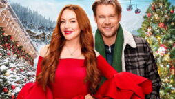 Lindsay Lohan stars in Falling for Christmas