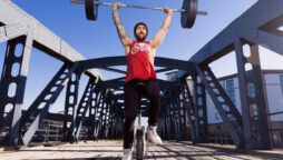 Scottish man breaks world record for barbell unicycling