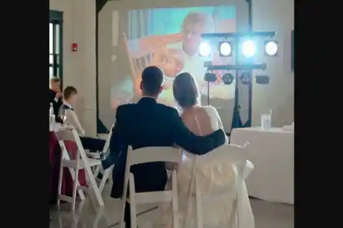 Bride dedicates