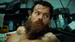 Harry Styles sports long bearded look in upcoming music video