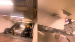 Watch: Fight between two men at escalator has gone viral