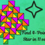 Brain Puzzle: Can you see the 4-pointed star in 11 seconds?
