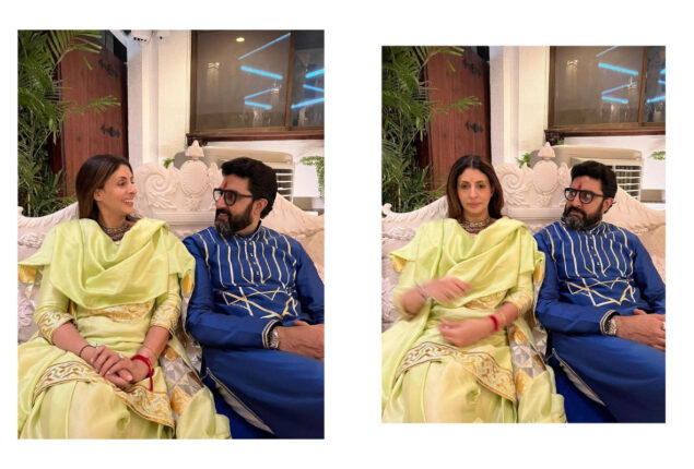 Abhishek Bachchan stares at her sister Shweta Bachchan