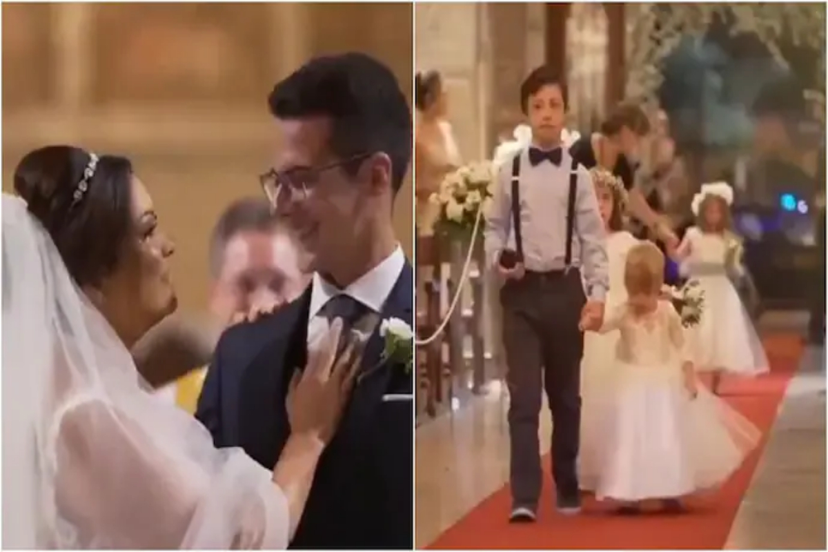 Groom surprises