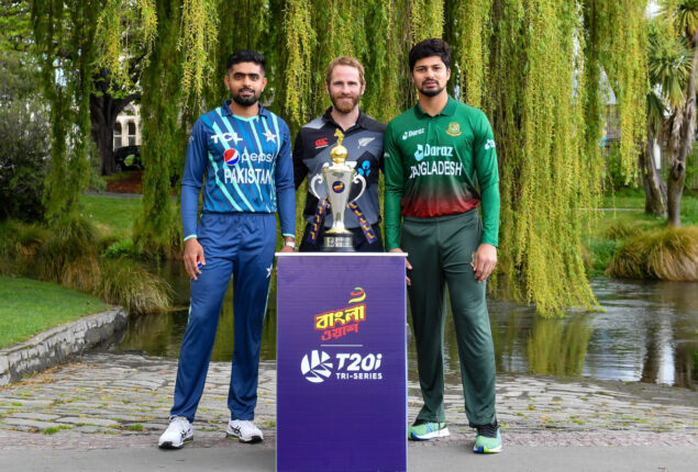 Trophy unveiled for New Zealand Tri-series today