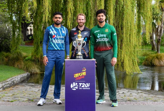 Trophy unveiled for New Zealand Tri-series today