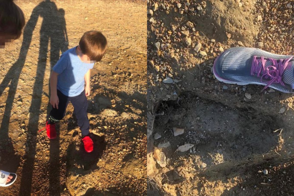 Bigfoot footsteps
