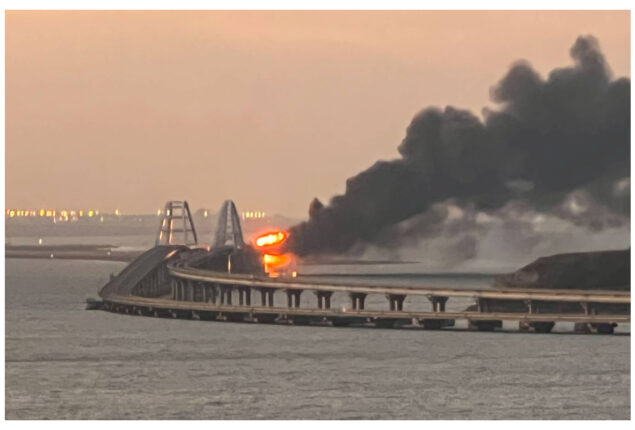 Drone strikes are response to Crimea bridge explosion