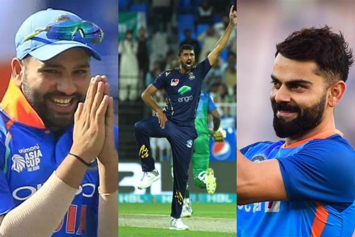 Rohit Sharma and Virat Kohli are impressed by Irfan Jr.'s quick bowling