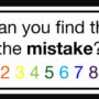Brain Teaser Puzzle: Can you spot the number error in 5 seconds?