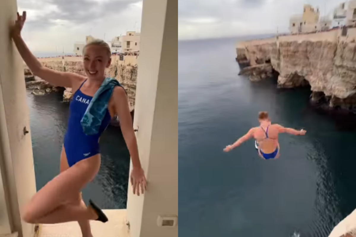Professional high-diver