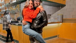 Yasir Hussain shares cheesy post for wife Iqra Aziz