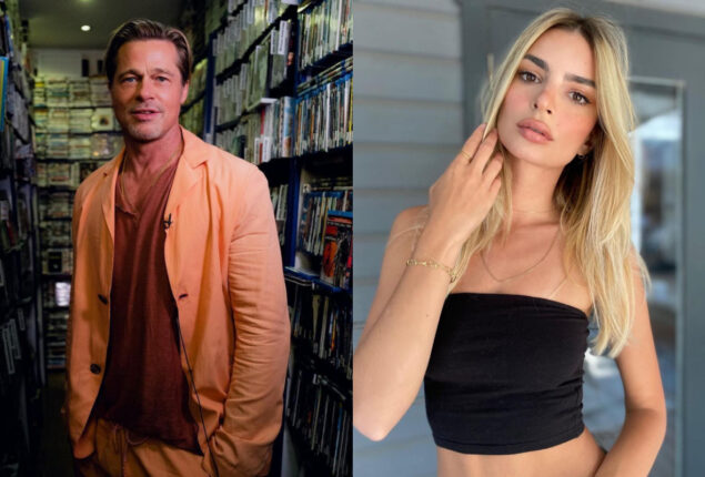 Brad Pitt and Emily Ratajkowski are “casually hanging together”