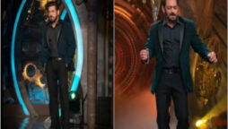 Salman Khan attends Bigg Boss 16 launch in a teal-green tuxedo