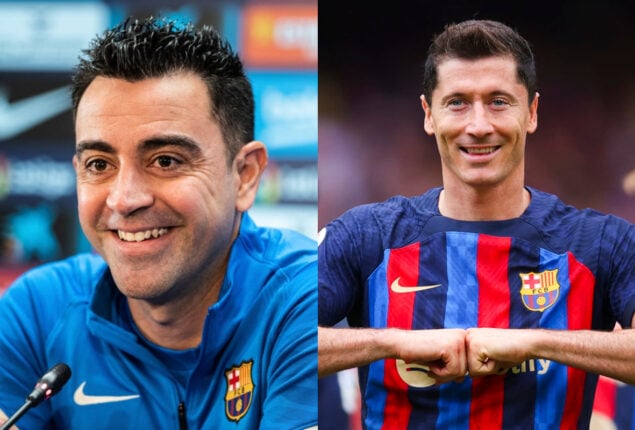Before the UCL match against Bayern Munich, Xavi sums up Lewandowski in three words