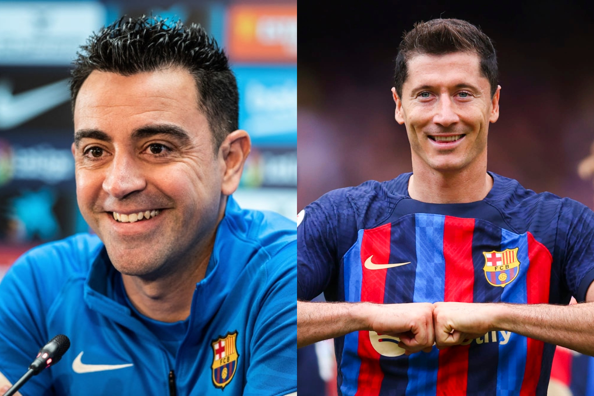 Before the UCL match against Bayern Munich, Xavi sums up Lewandowski in three words