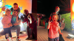 Aiman Khan And Muneeb Butt takes Amal to Halloween party