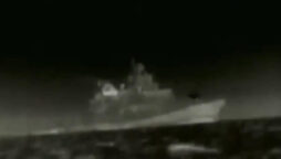 Ukrainian kamikaze drone hits Russian battleship in stunning clip