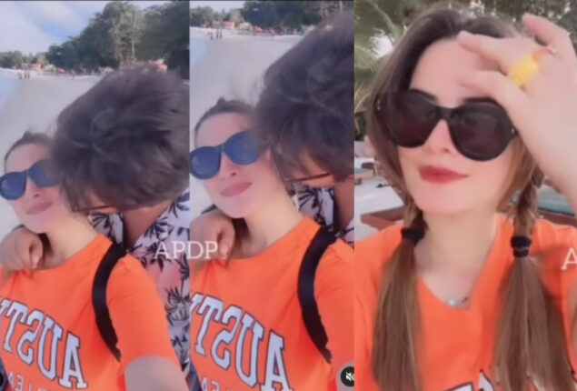 Minal Khan and Ahsan Mohsin Ikram’s PDA-filled video goes viral