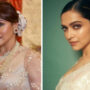 Which actress styled this white Sabyasachi saree better, Rani Mukerji or Deepika Padukone?
