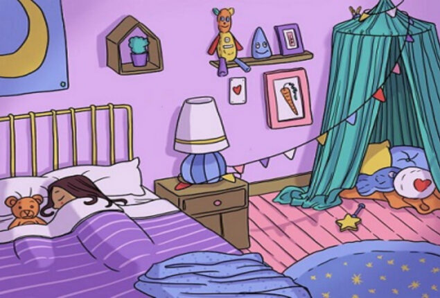 Optical Illusion: Find the Tooth Fairy inside the bedroom in 15 secs