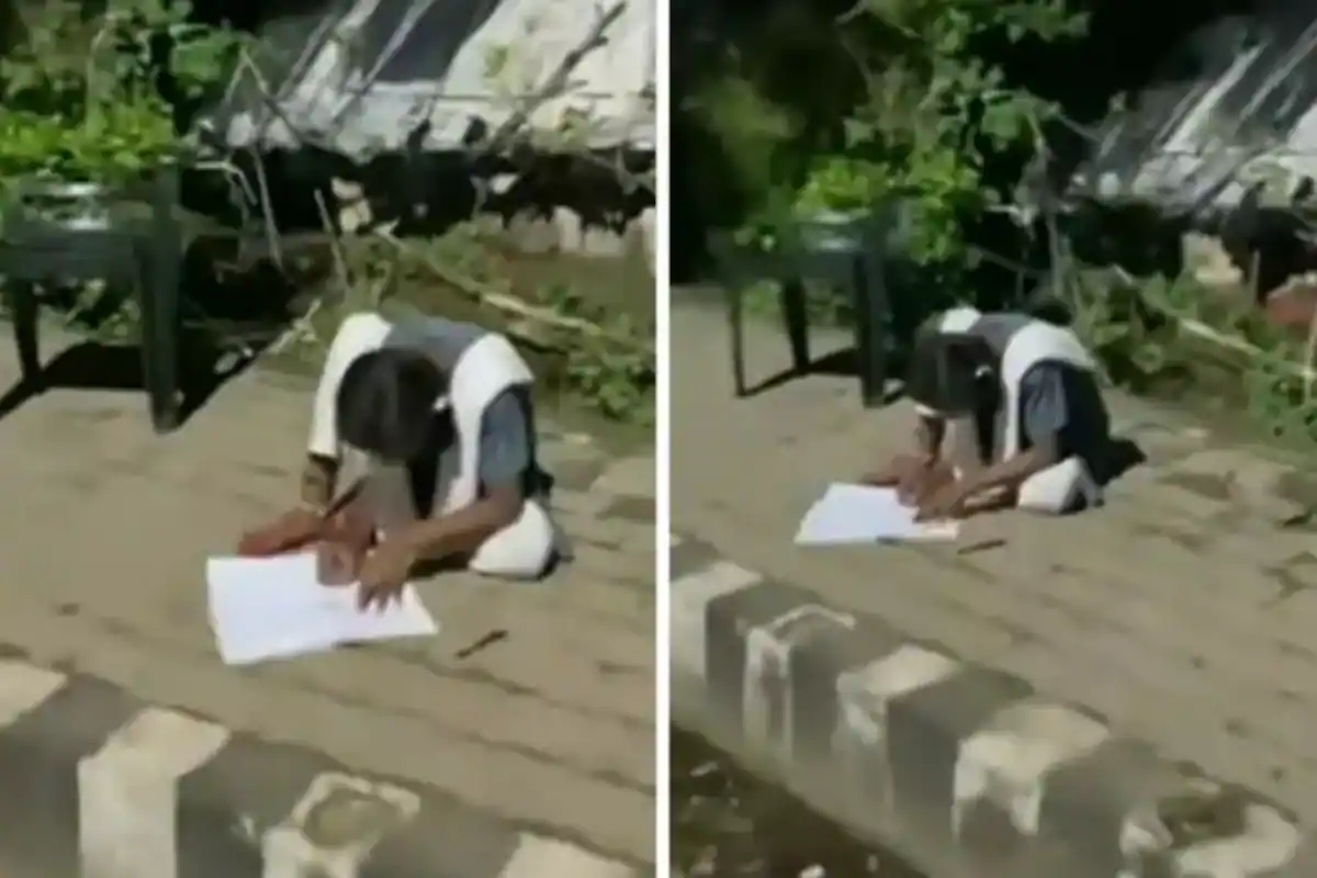 Girl Spotted Studying