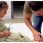 Raj Kundra washes daughter Samisha’s feet