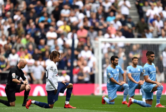 Premier league players will take knee before to show unity against racism