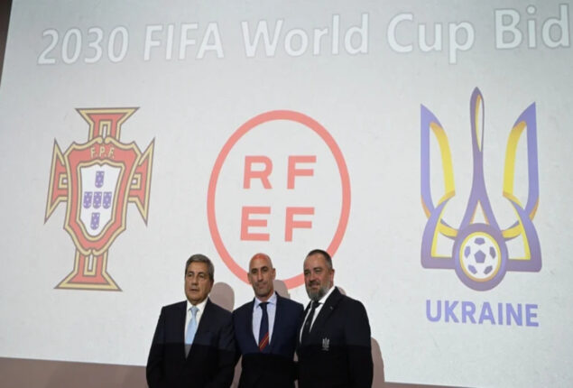 Ukraine joins Spain and Portugal’s bid to host FIFA world cup 2030