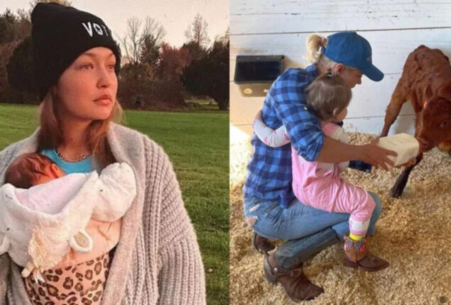 Yolanda Hadid gushes over her granddaughter Khai Malik