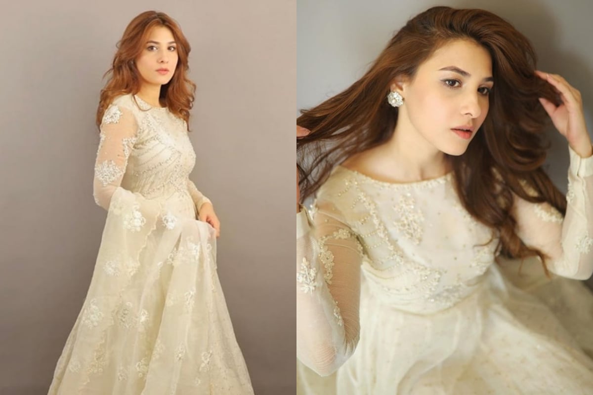 Hina Altaf is a sight to behold in pristine white outfit