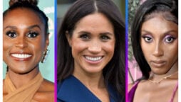 Meghan Markle poses with comedian Ziwe Fumudoh