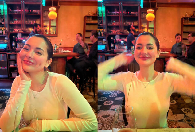 Hania Amir having fun at New York City club