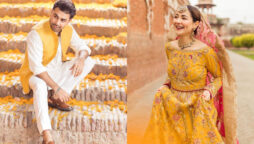 Farhan Saeed and Hania Aamir slays in bridal photoshoot