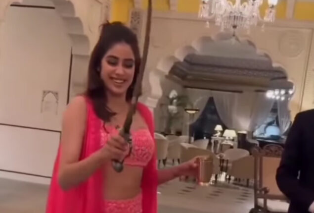 Janhvi Kapoor funfilled cake’s murder video goes viral