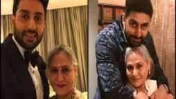Jaya Bachchan school fans trying for selfie with Abhishek in temple