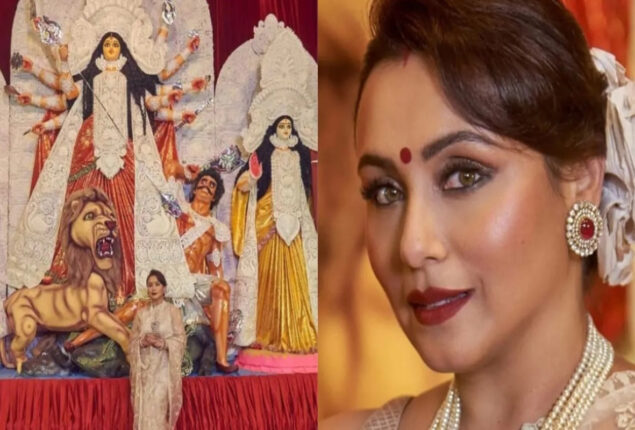 Rani Mukerji gets glammed up for Ashtami festivities