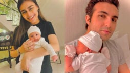 Adorable pictures of Sadaf Kanwal and Shahroz Sabzwari with daughter Zahra