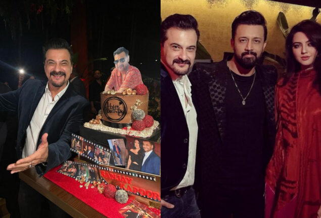 Sara Bharwana & Atif Aslam celebrating Sanjay Kapoor’s birthday in Dubai