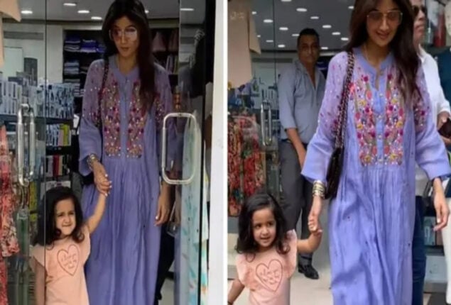 Shilpa Shetty and Samisha make the cutest mother-daughter duo