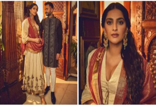 Sonam Kapoor and Anand Ahuja deck up for Diwali