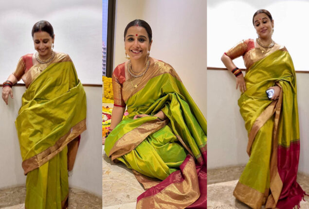 Vidya Balan pioneers the spirit of Diwali in gorgeous saree