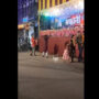 Woman dances to Yaad Aa Raha Hai Tera Pyar near a puja pandal