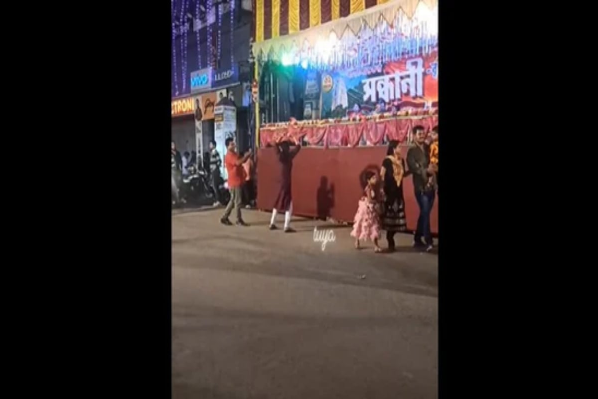 Woman dances