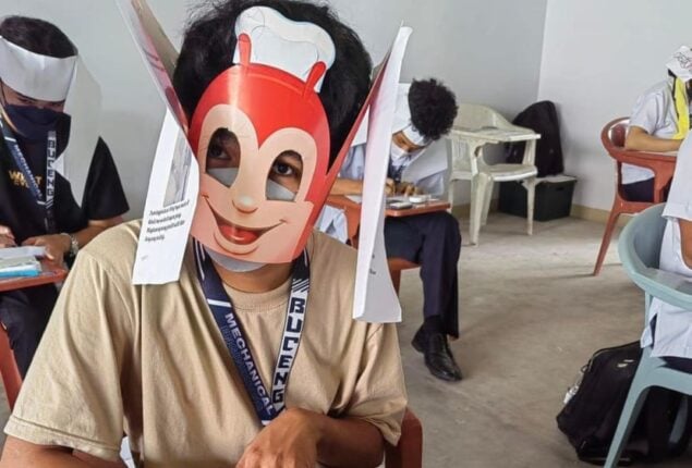 Philippines: Student ‘anti-cheating’ exam hats go viral