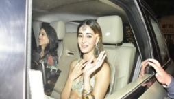 Ananya Panday attended Abu Jani-Sandeep Khosla’s Diwali Party with BFF Navya Naveli Nanda